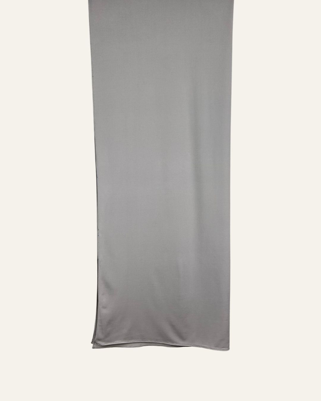 Foulard jersey premium gris perle vue recto, tombé fluide et élégant