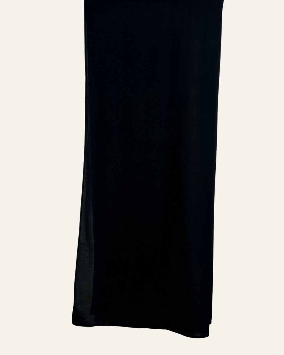 Foulard jersey premium noir - vue recto